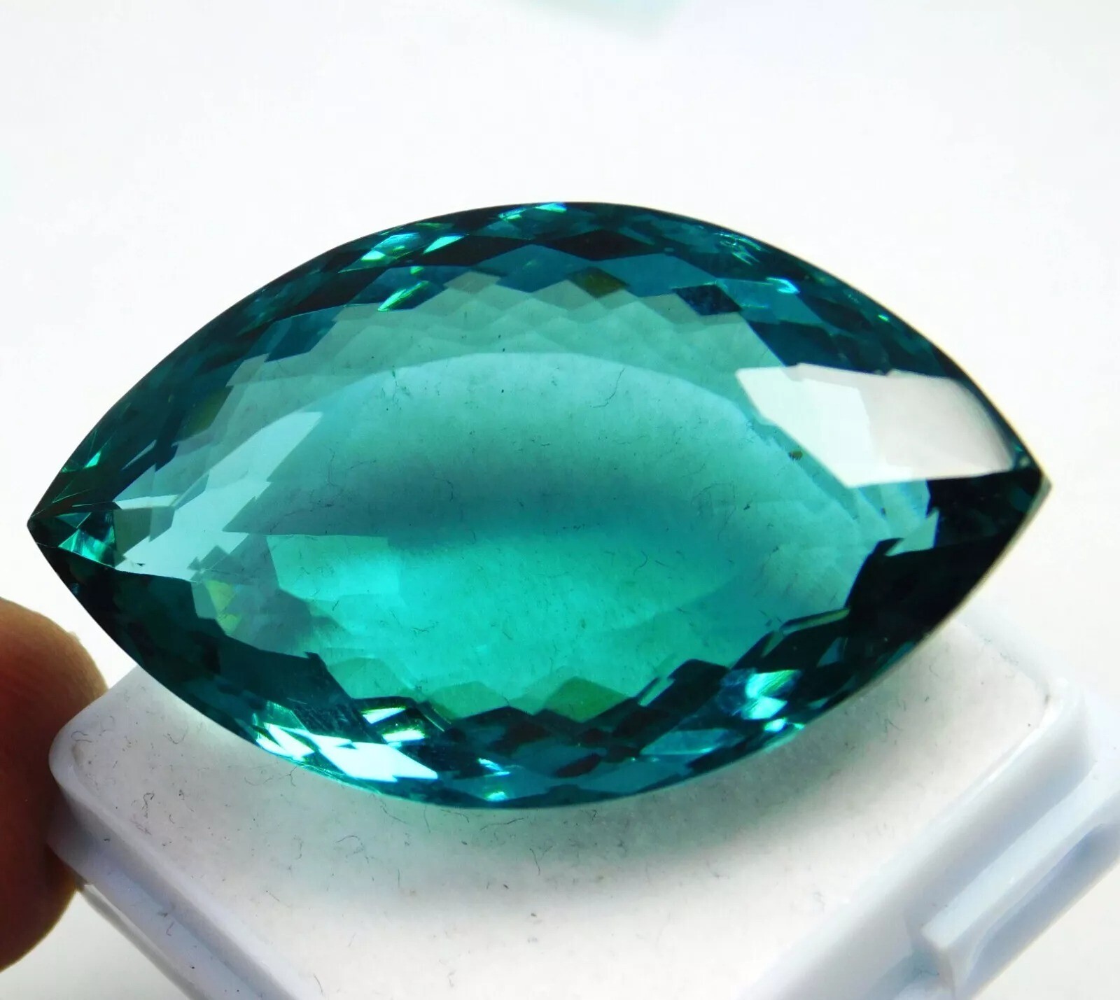 Brazilian Teal Blue Topaz Marquise Cut Natural 56-58 Ct Loose Certified Gemstone