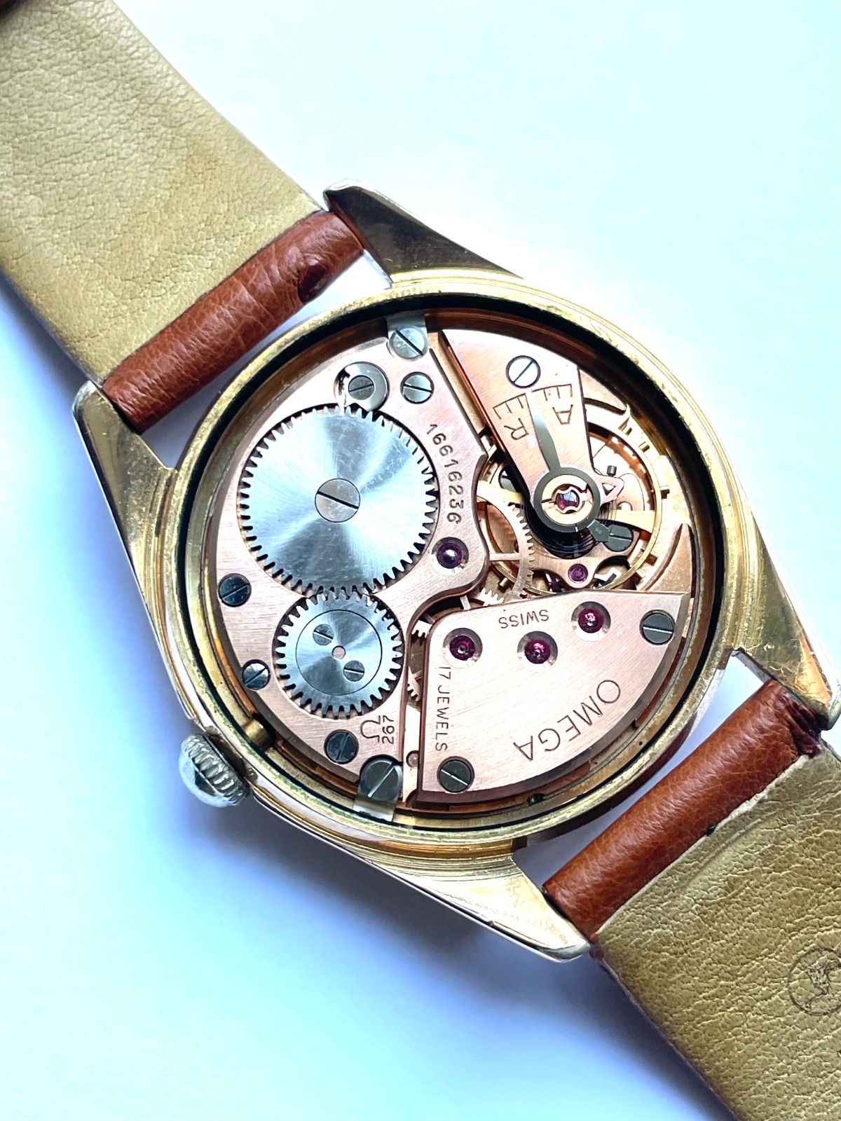 Omega, a Ranchero wrist watch, honeycomb dial, ref. PK 2990-1, year 1958