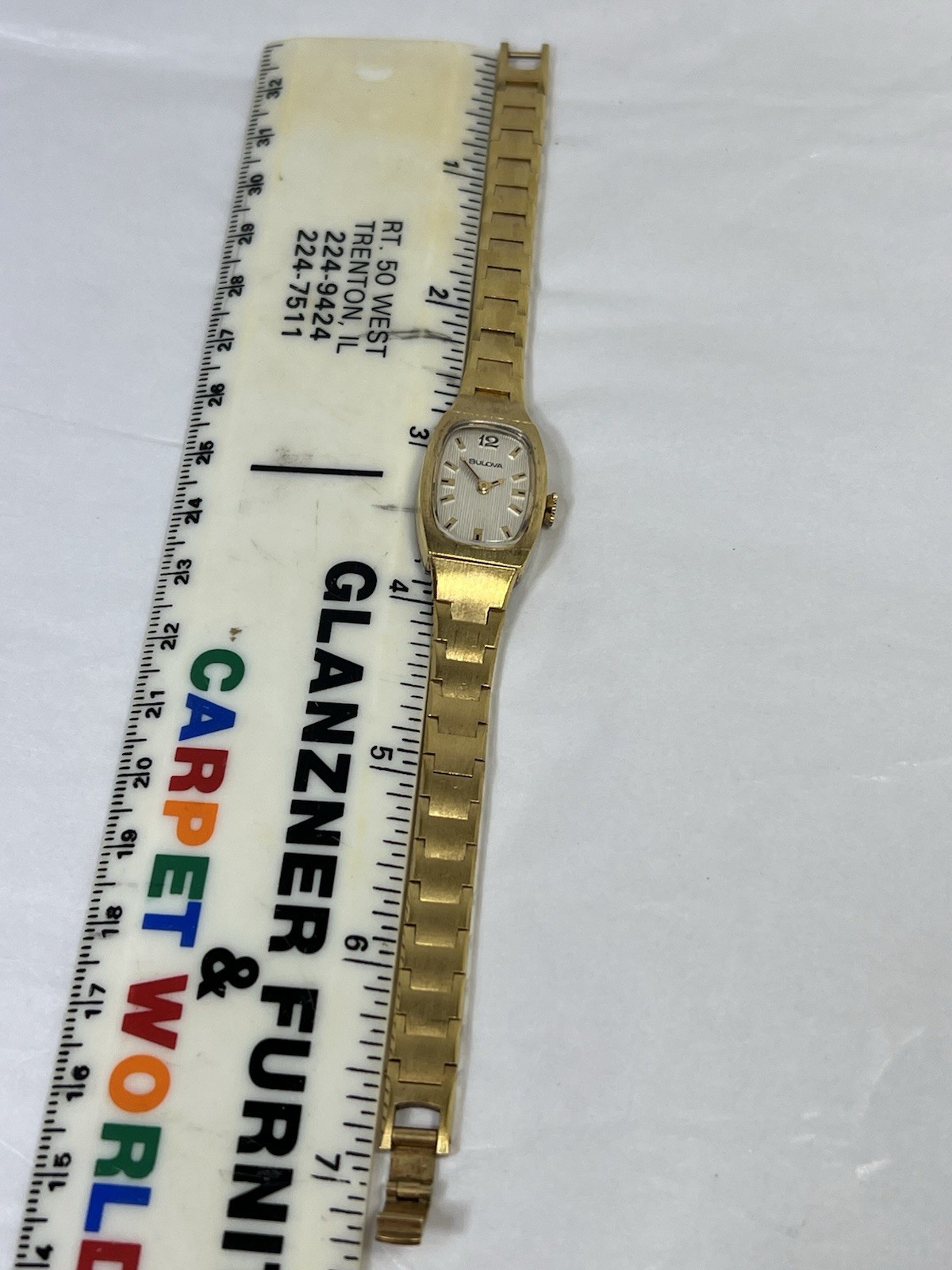 Women’s Bulova 1973 Vintage 6CL Mechanical Wind Gold Tone Swiss Made Watch-WORKS