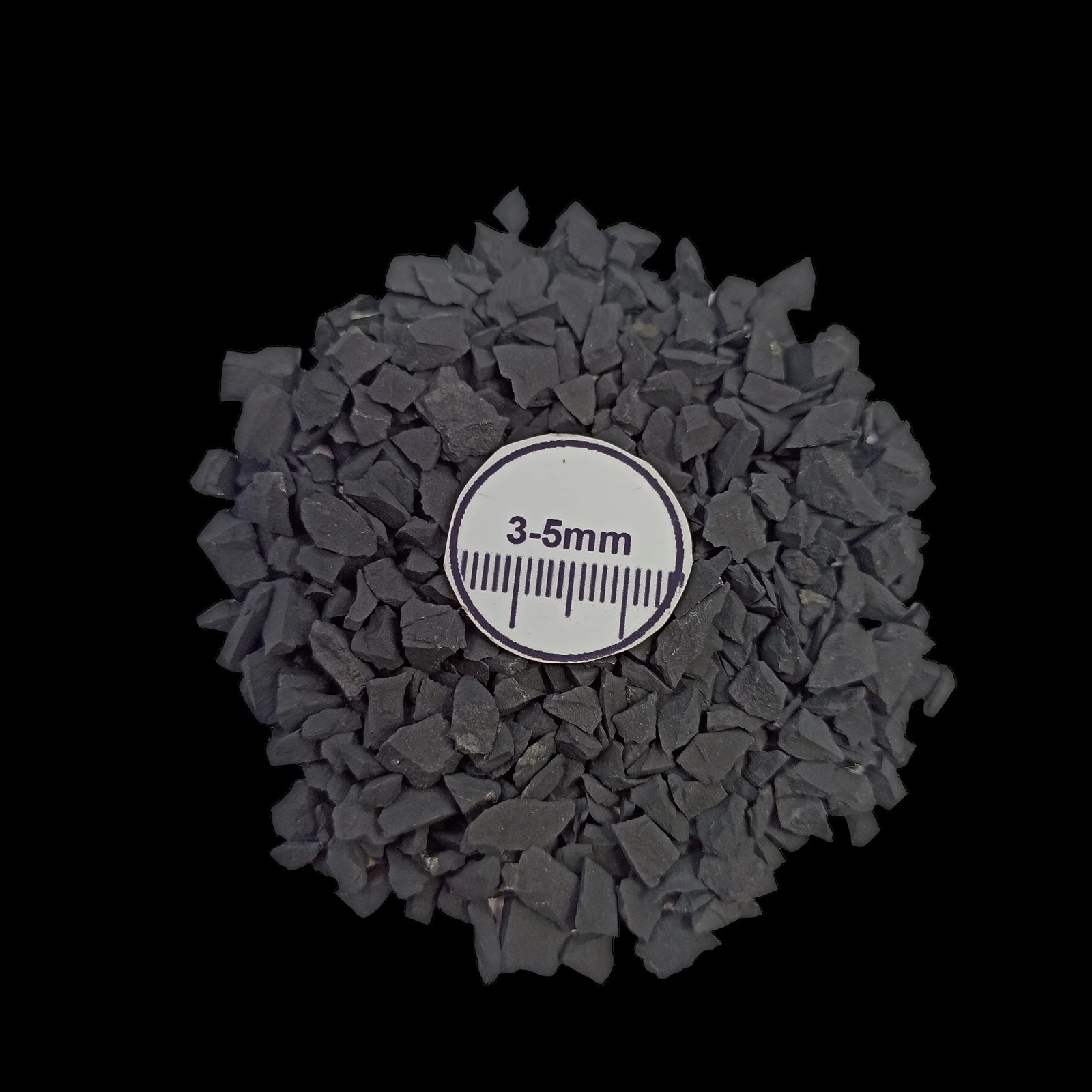 Shungite Coarse Gemstone 3-5mm for Bottles Home Decor