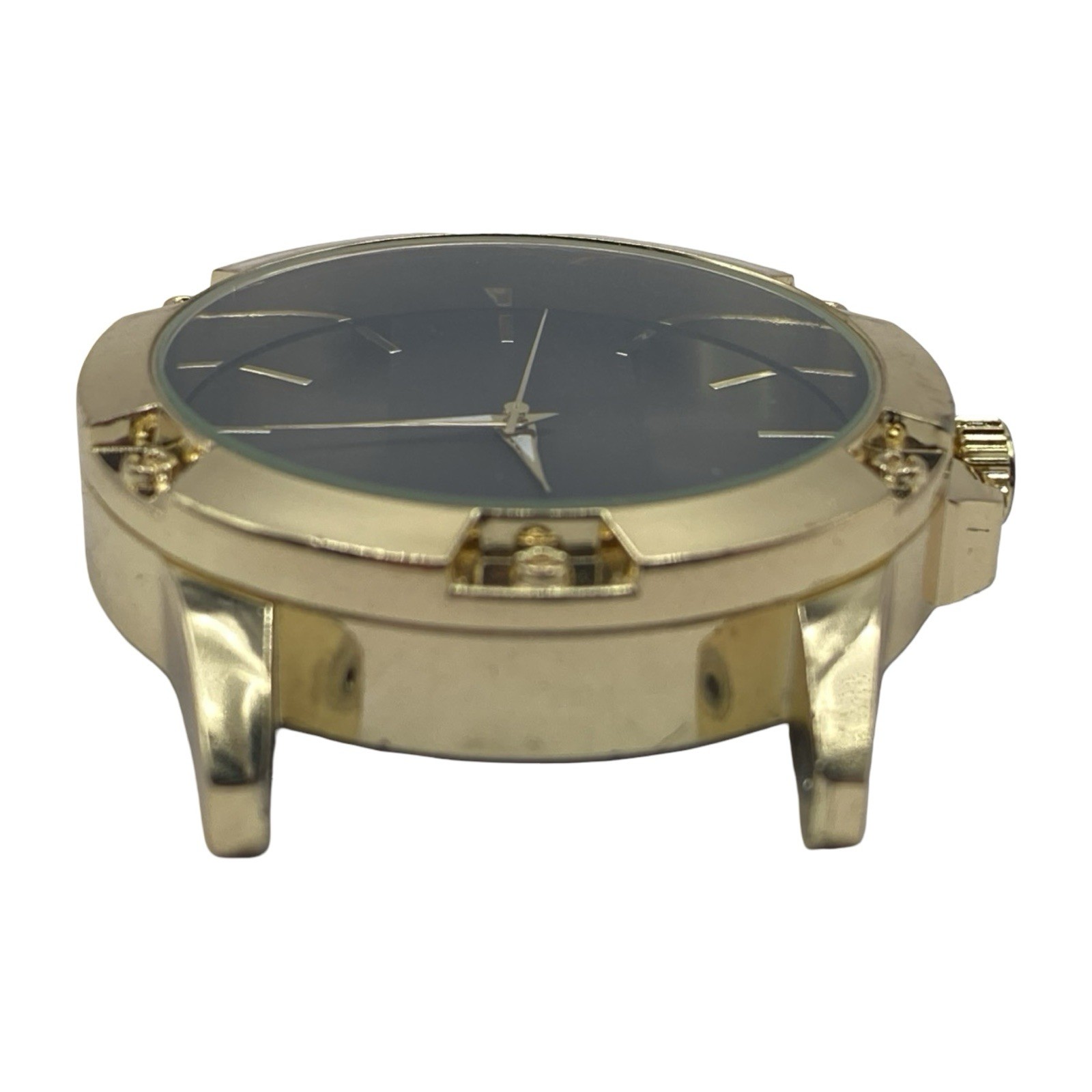 Accutime Watch Corp Men’s Gold Tone Quartz Watch Running