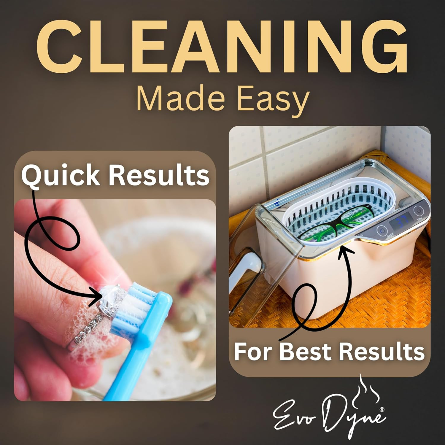 Ultrasonic Jewelry Cleaner Solution (16Oz) Concentrated Jewelry Cleaner for Diam