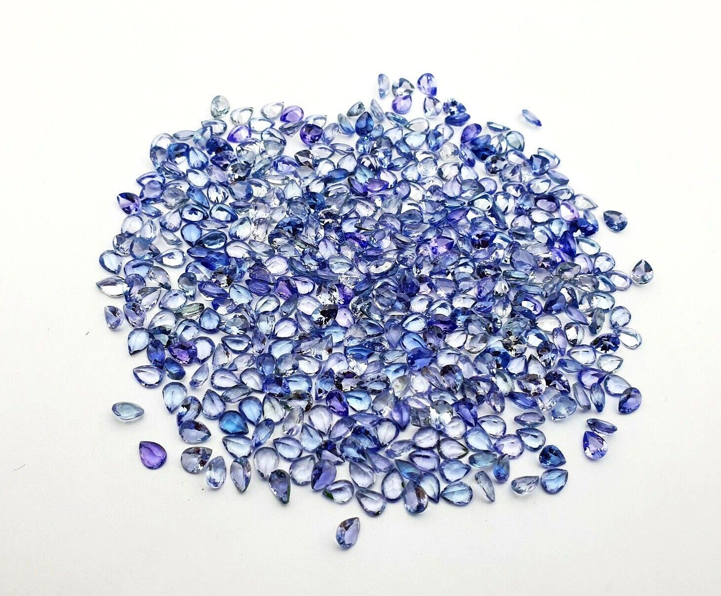 Natural Tanzanite Stone Pear Cut Loose Gemstone Lot 37 Pcs 3*4 MM 5 CT