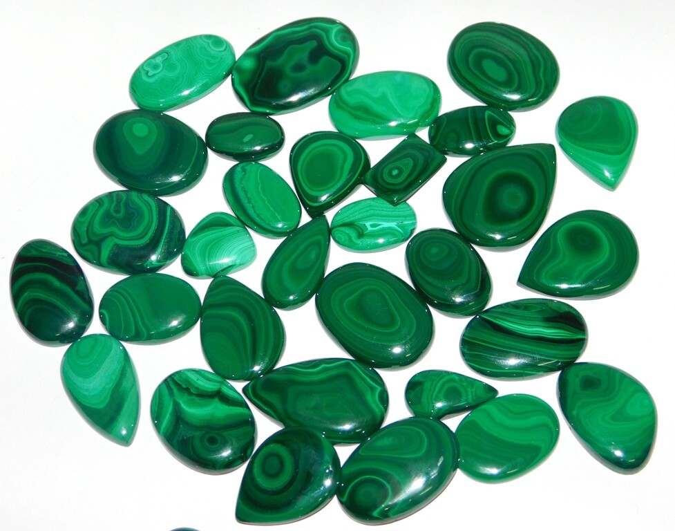 Natural Malachite Handmade Loose Gemstone Lot Malchite Stone Lot Wholesale Lot