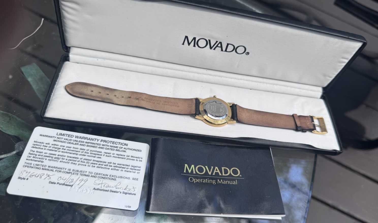 VINTAGE MOVADO MUSEUM 87-G4-875 Ultra Slim MENS WATCH