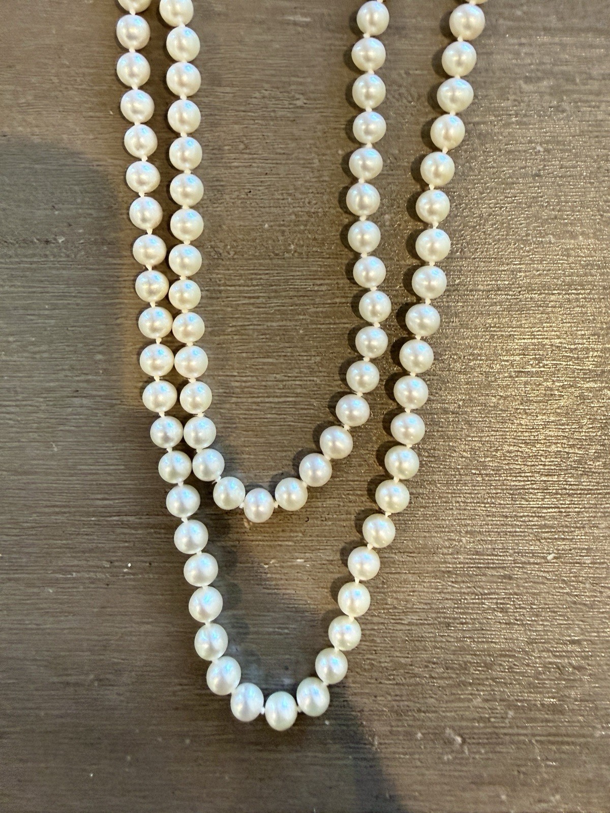 Pearl Paradise Necklace Strand 6.5-7.0mm 28” Length 14K Solid Yellow Gold Clasp