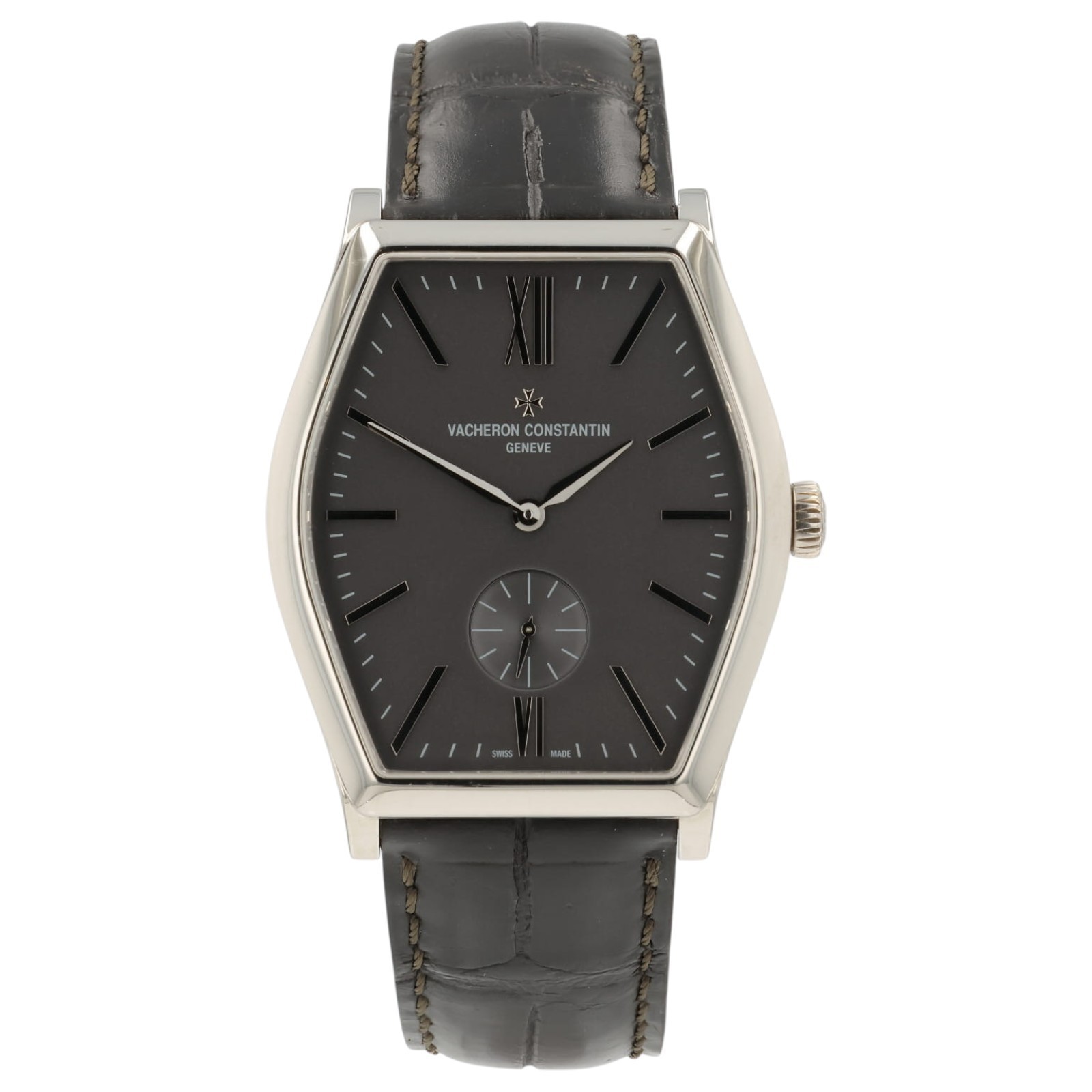 Vacheron Constantin Malte Gray Dial 18k White Gold 36x47mm Manual Wind 82230