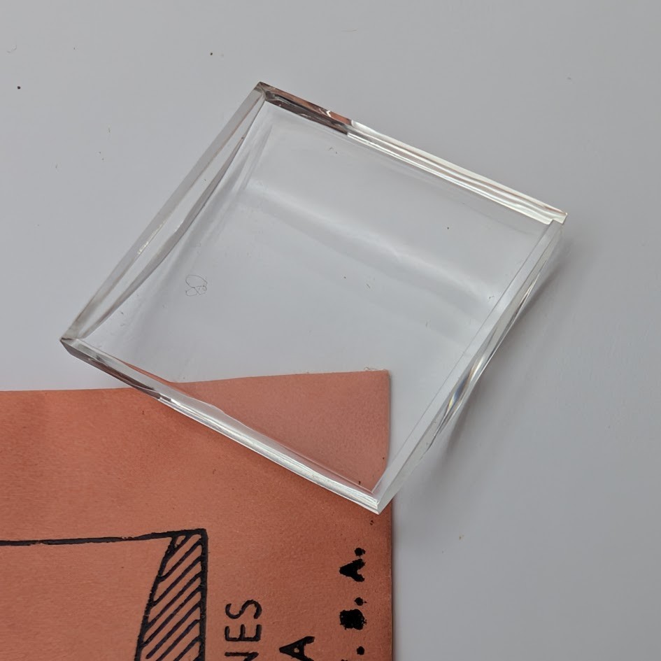 SUC RE255 22.5×22.5mm Rectangular Watch Crystal Longines Bulova NOS