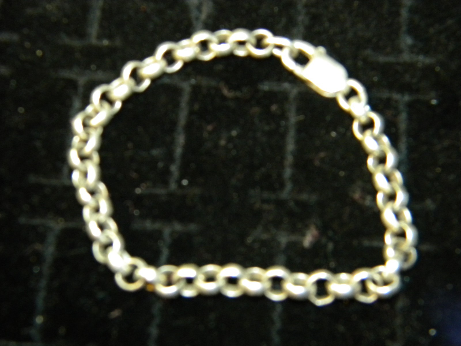 ROUND LINKS .925 STERLING SILVER BRACELET 7.75″ 11.7 GRAMS