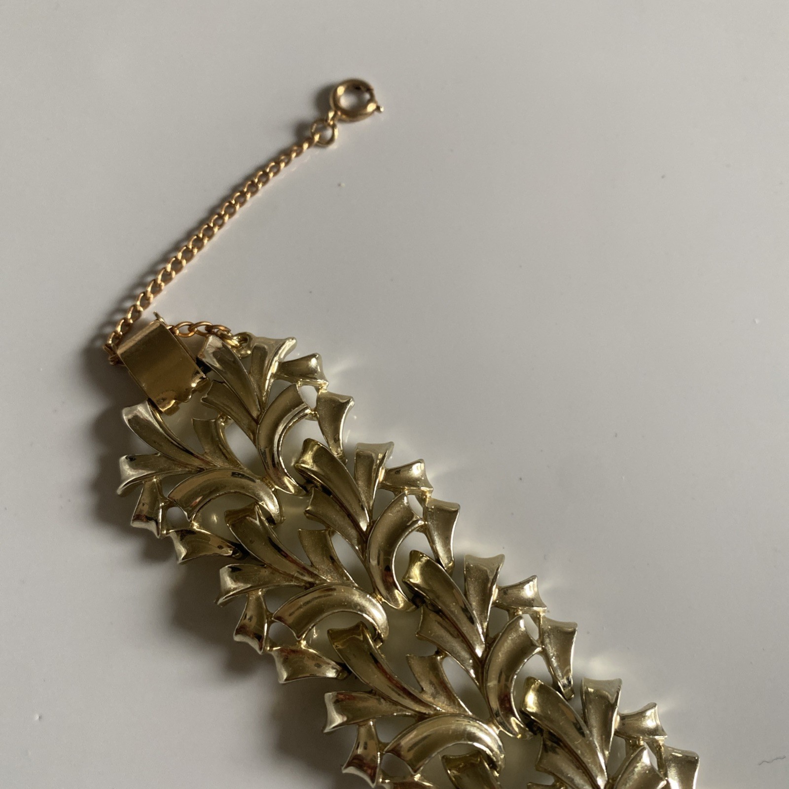 Vintage Estate Coro Pegasus Bracelet With Safety Clasp