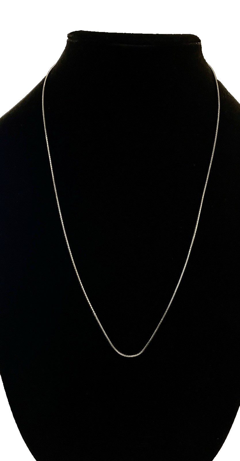 Milor Sterling Silver Necklace 925 Italy Box Chain 24″ Vintage 2.68 Grams