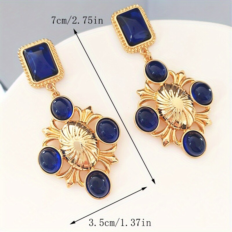 Bohemian Style Vintage Glass Earrings Accessories