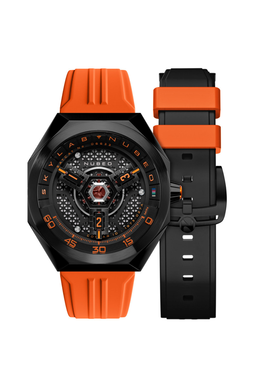 Nubeo Skylab Stainless Steel 48mm Japanese Automatic Wristwatch NB-6083-06