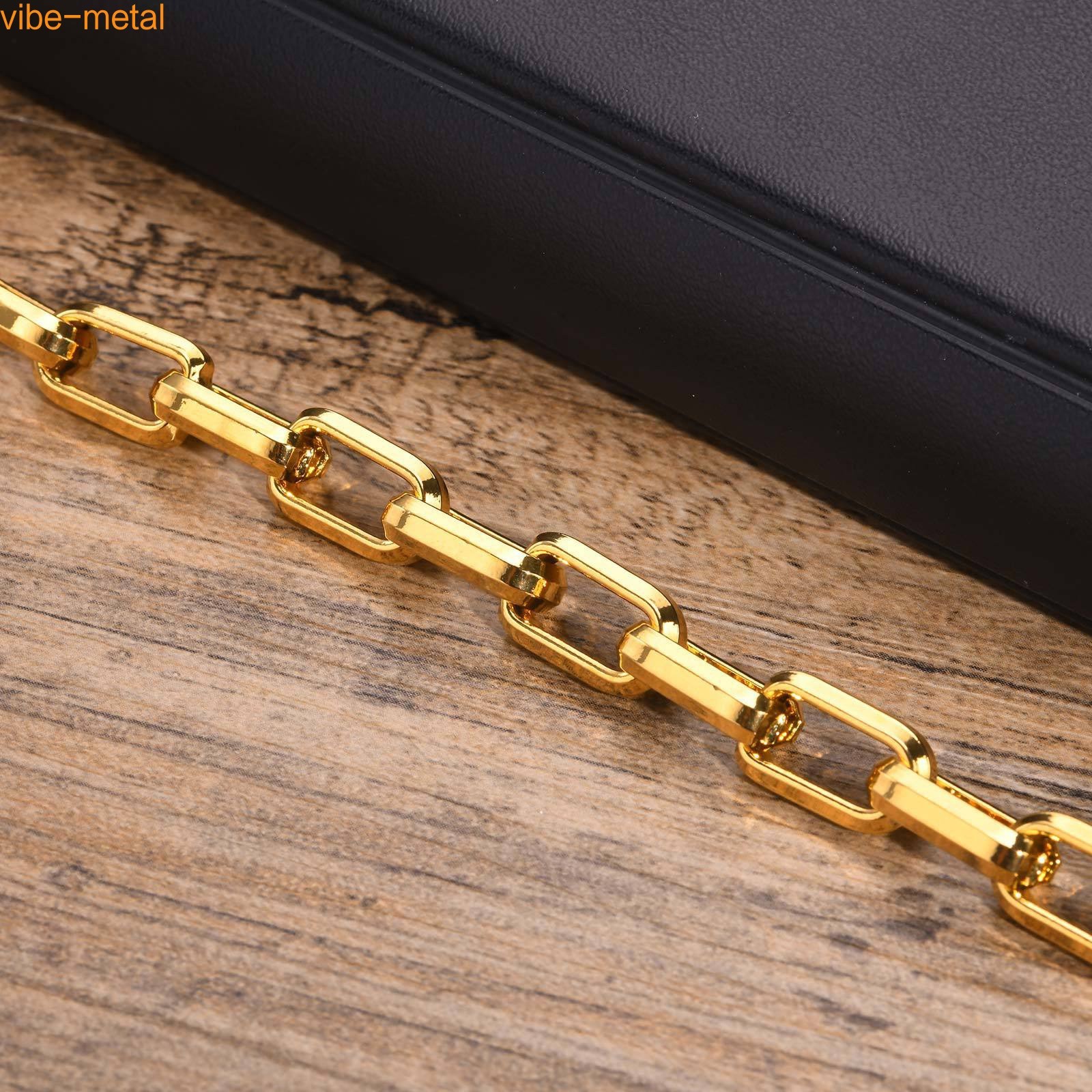 9.2mm Wide Stainless steel Chunky Paperclip Chain Bracelets Men Chain Wristband