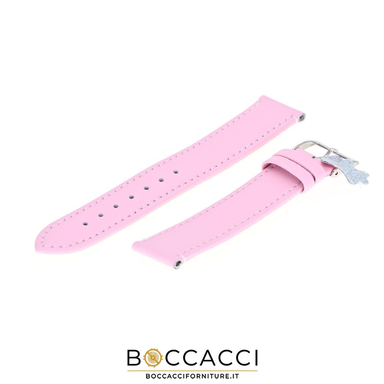 DILOY 20mm Light Pink Smooth Unpadded Leather Strap (NEW)