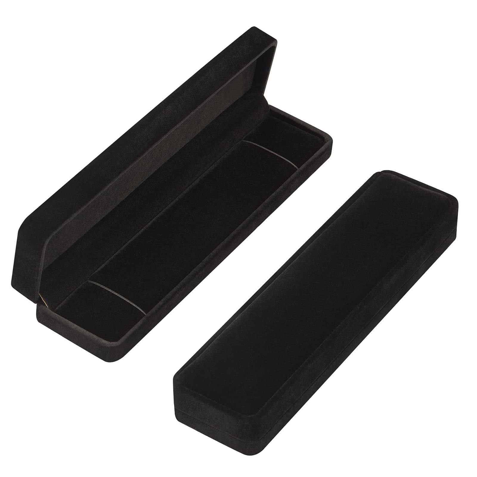 2026 wedding Elegant Black Velvet Bracelet Gift Box – No Bracelet Included
