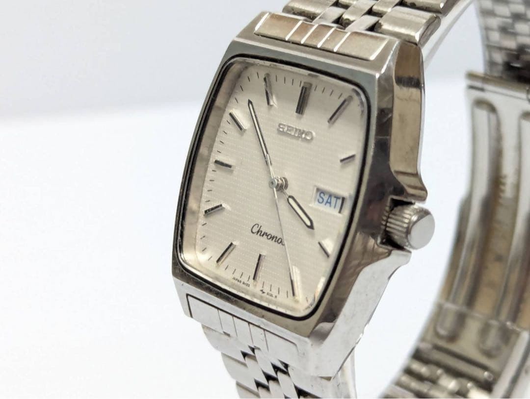 737 Fully functional SEIKO 5h23-5110 Chronos Quartz White Dial