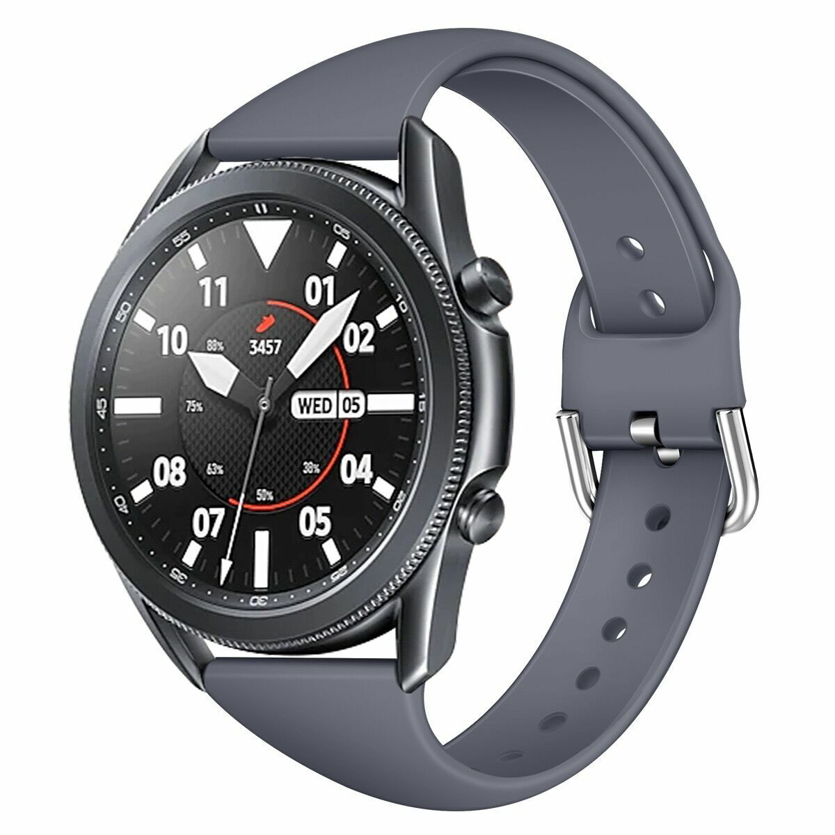 For Samsung Galaxy Watch 3 41mm Active 2 40mm 44mm Silicone 20mm 22mm Band Strap