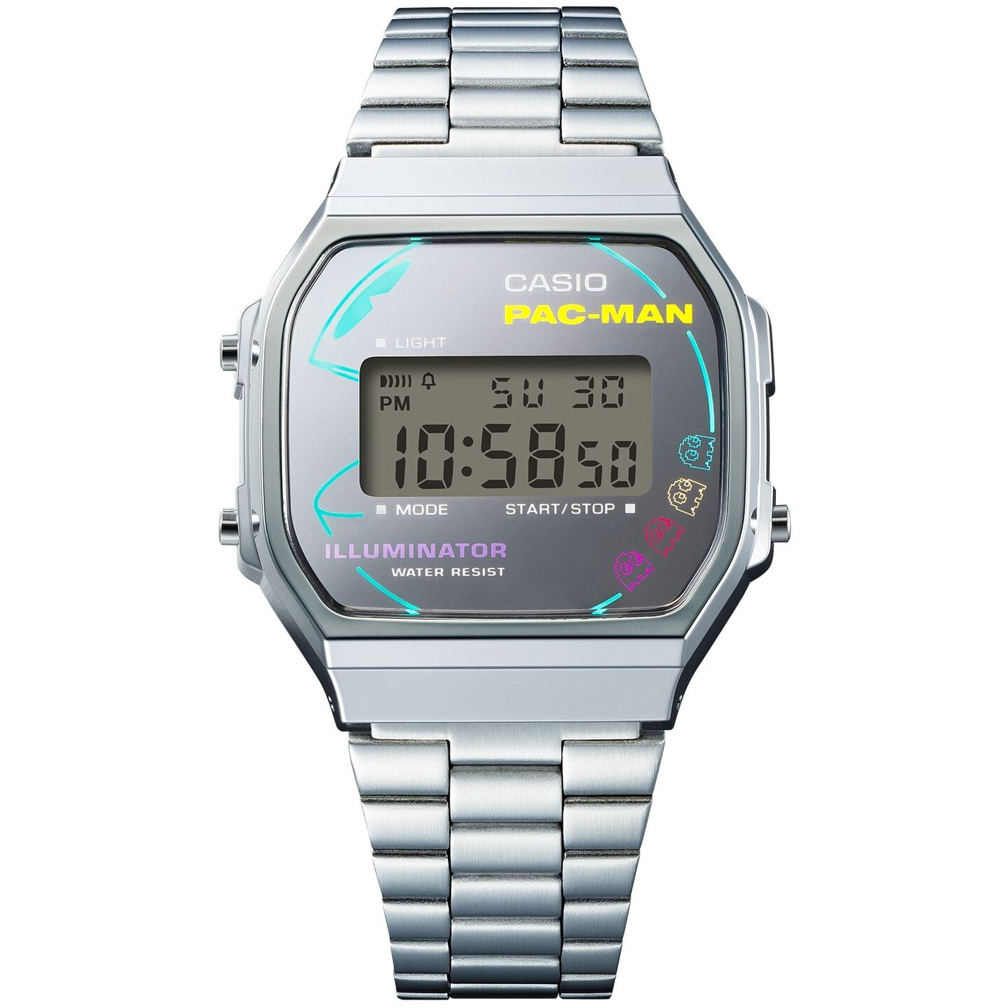 CASIO CLASSIC A168WEPC-7AJR PAC-MAN Collaboration Limited Digital Watch 36.3mm