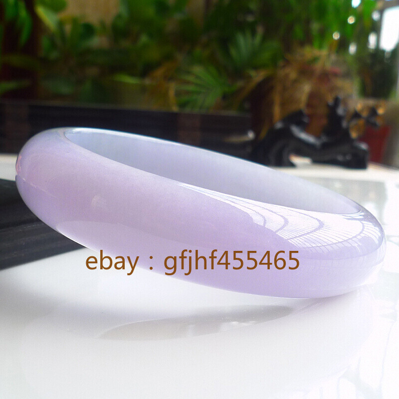 glutinous purple jade bracelet, light green floating flower, violet