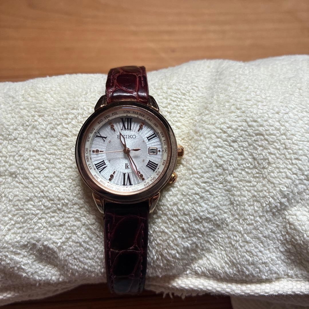 SEIKO LUKIA Solar Radio-Controlled Watch, Titanium