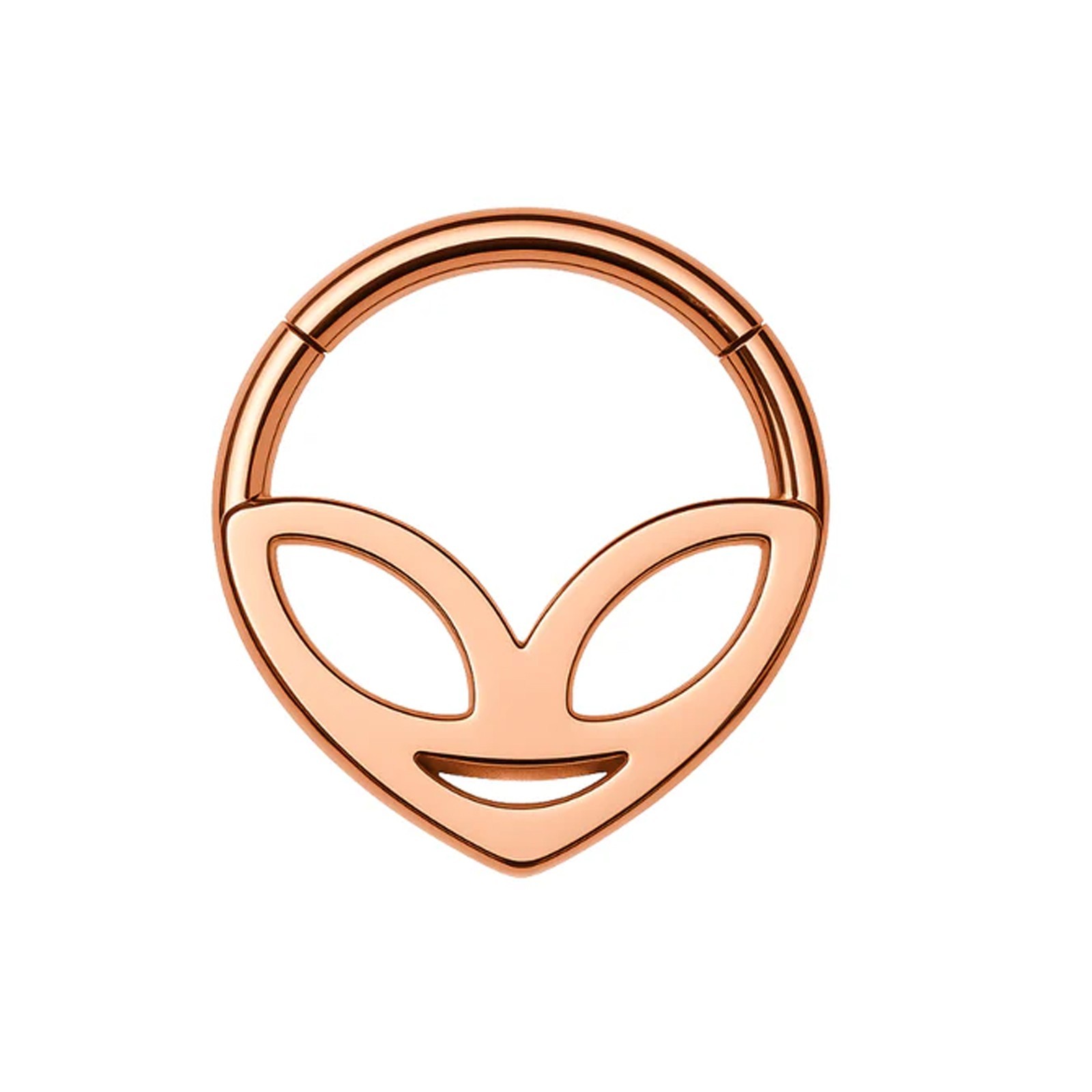 316L Surgical Steel Alien Head Hinged Segment Clicker Ring Septum Cartilage Nose