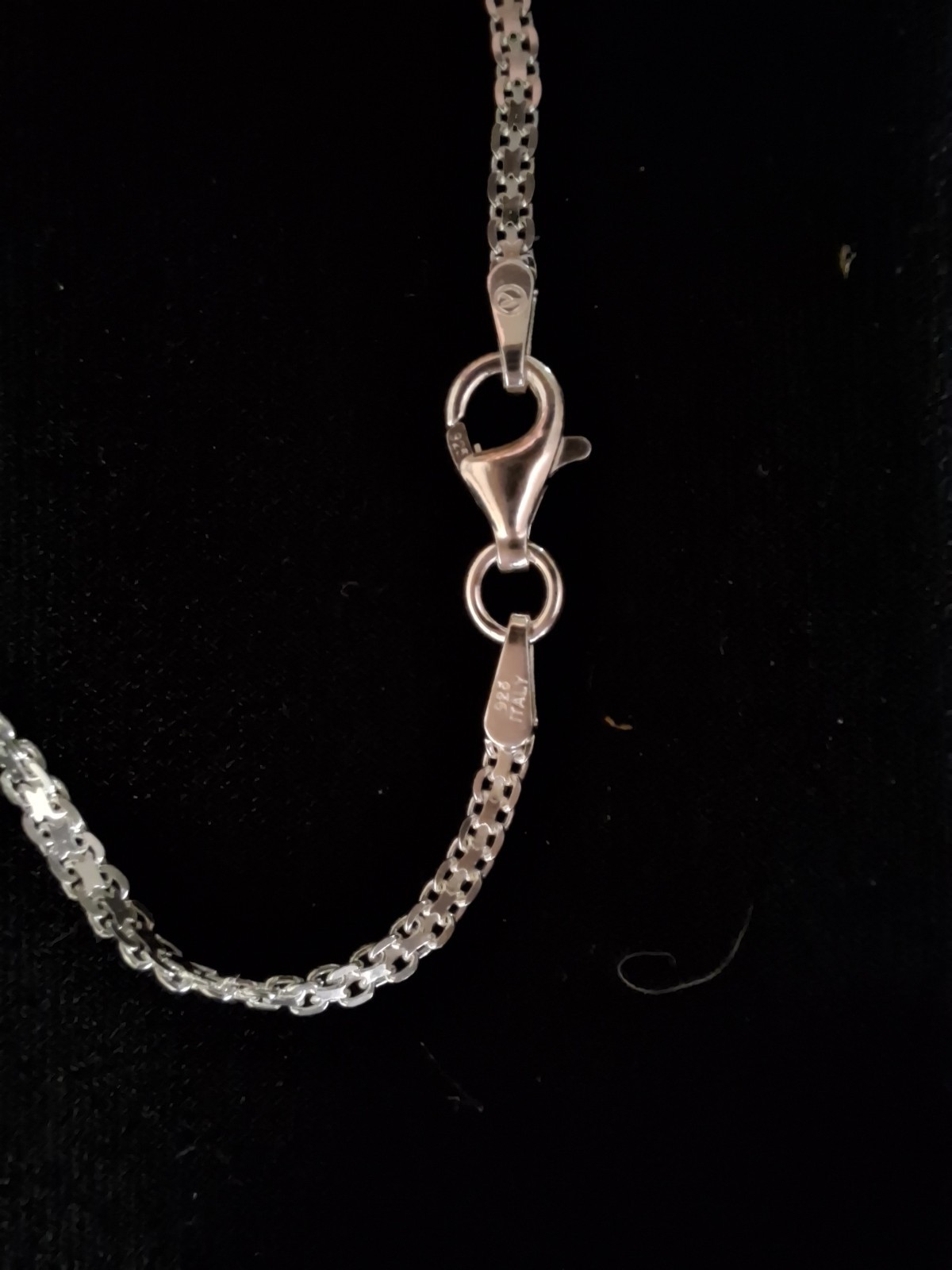 925 Sterling Silver Bismark Chain Necklace – 2O ” Long, 2mm wide