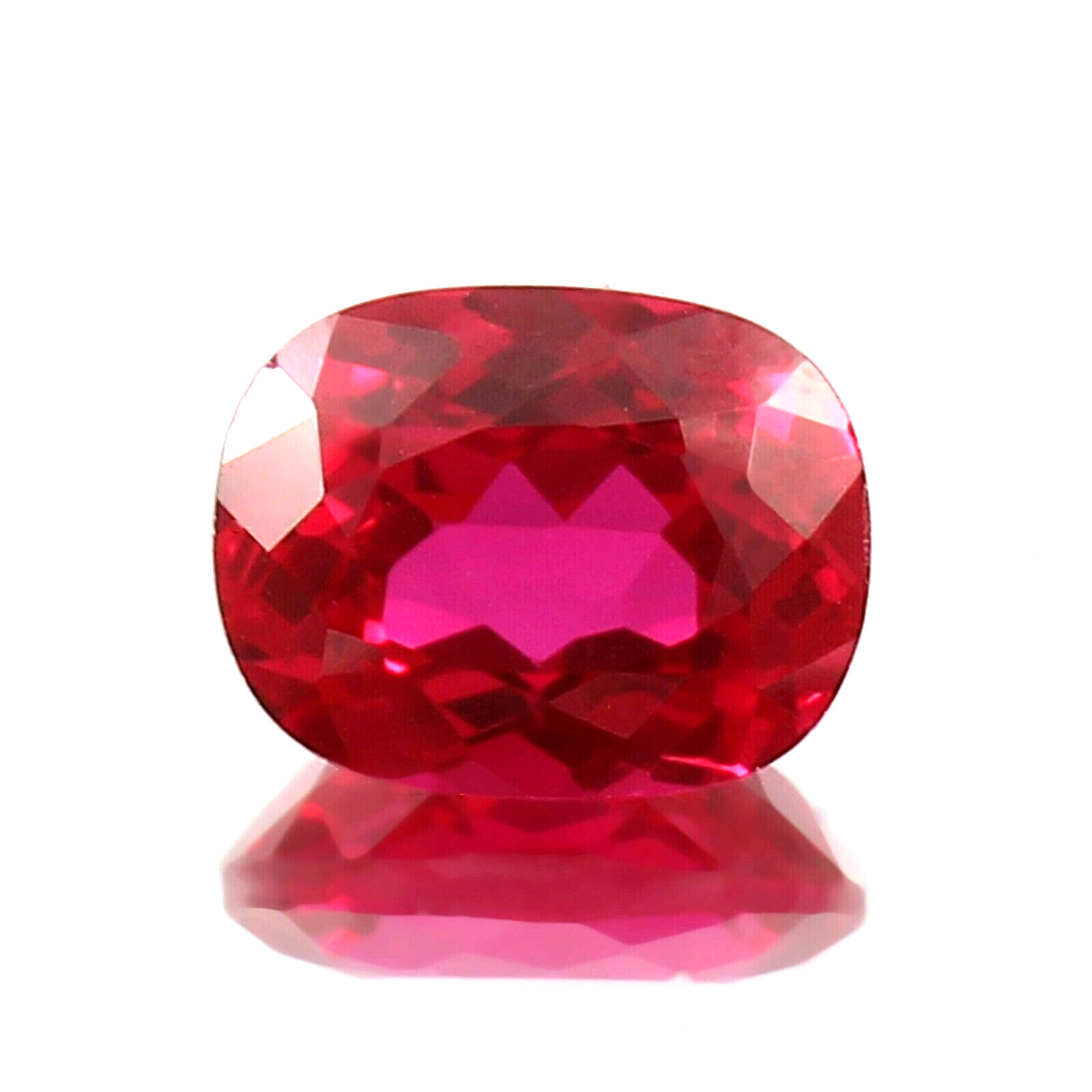 AAA Natural Red Mozambique Ruby Loose Cushion Gemstone Cut 11×9 MM – 5.05 CT
