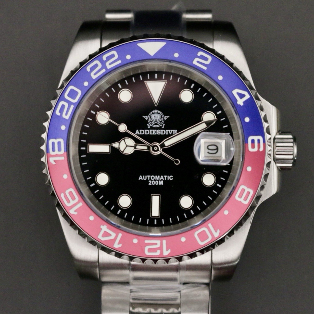🔥Fast Shipping🔥ADDIESDIVE AD2503 Automatic Miyota 8215 Ceramic Pepsi Sapphire