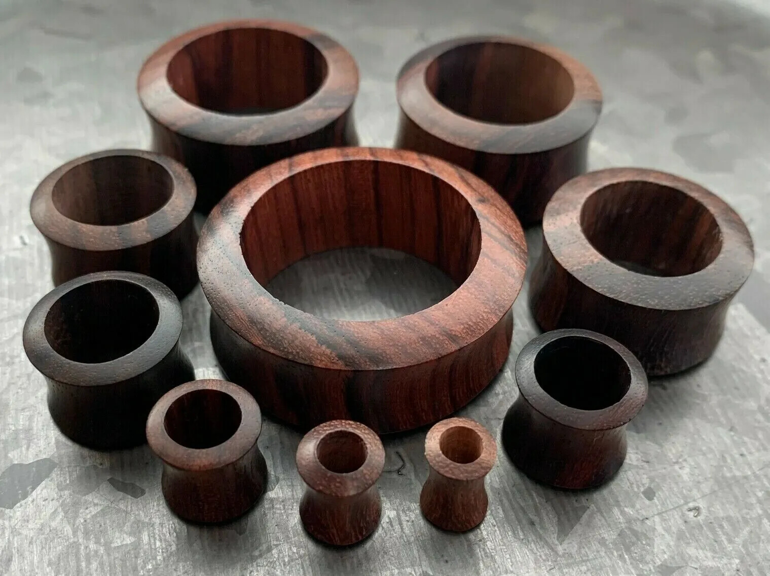 PAIR Sono Wood Tunnels Organic Plugs Earlets Gauges Body Jewelry