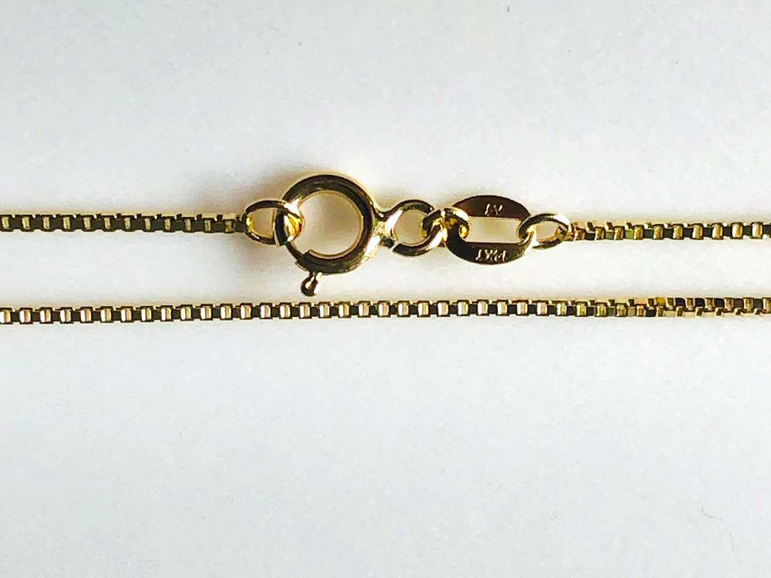 14K Solid Yellow Gold BX-0.5 Box Chain 18″ (45 cm) N022-60