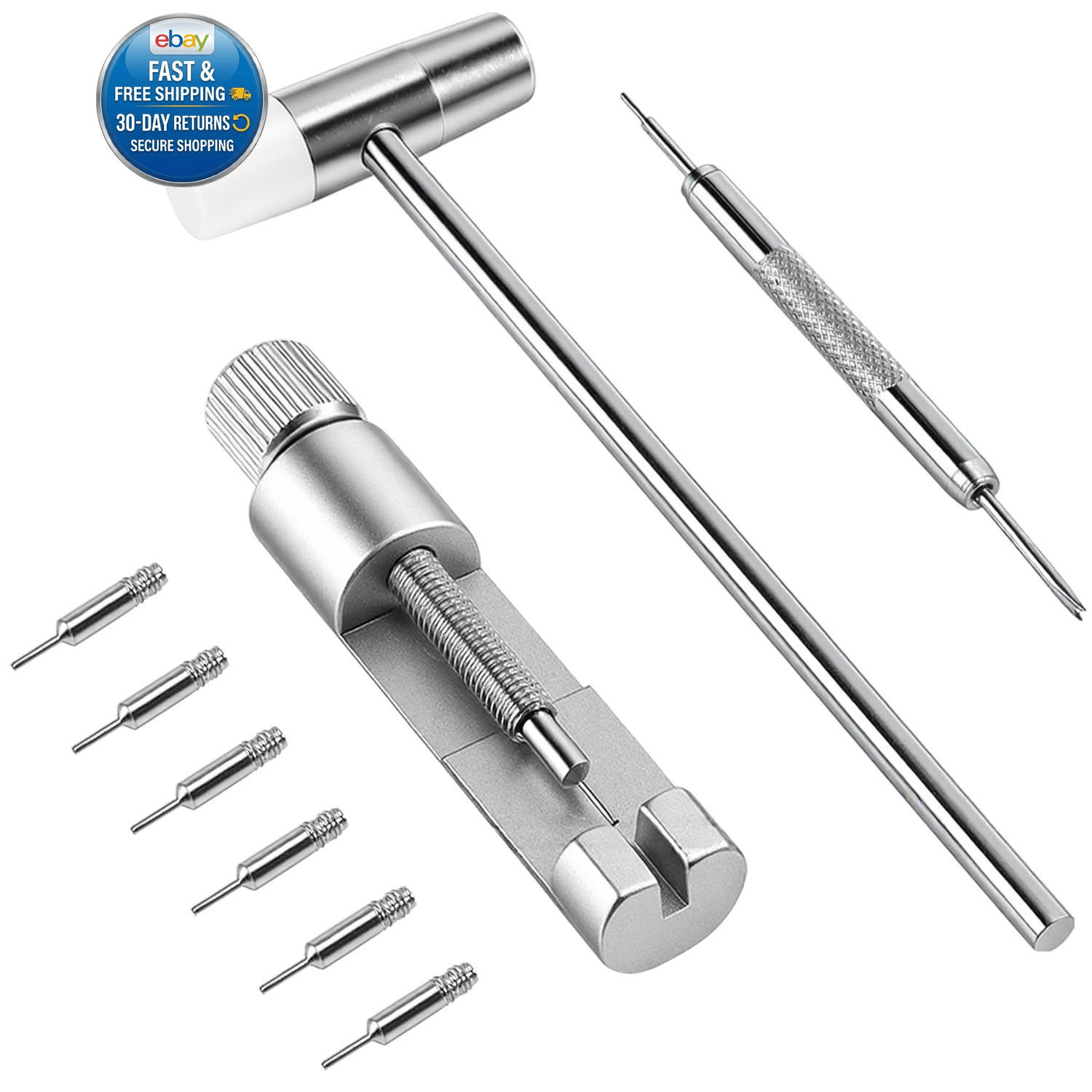 Solid Watch Link Removal Kit, Tools to Adjust and Remove Blue