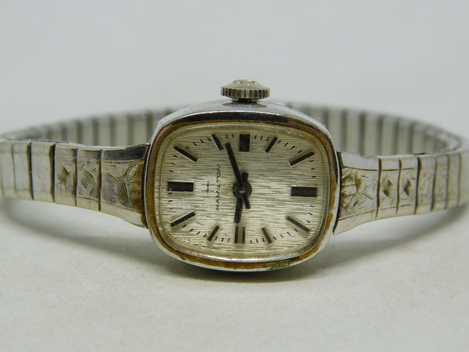 Vintage Hamilton 843576 10 K RGP Wind-Up Analog Ladies Watch Sz. 6”