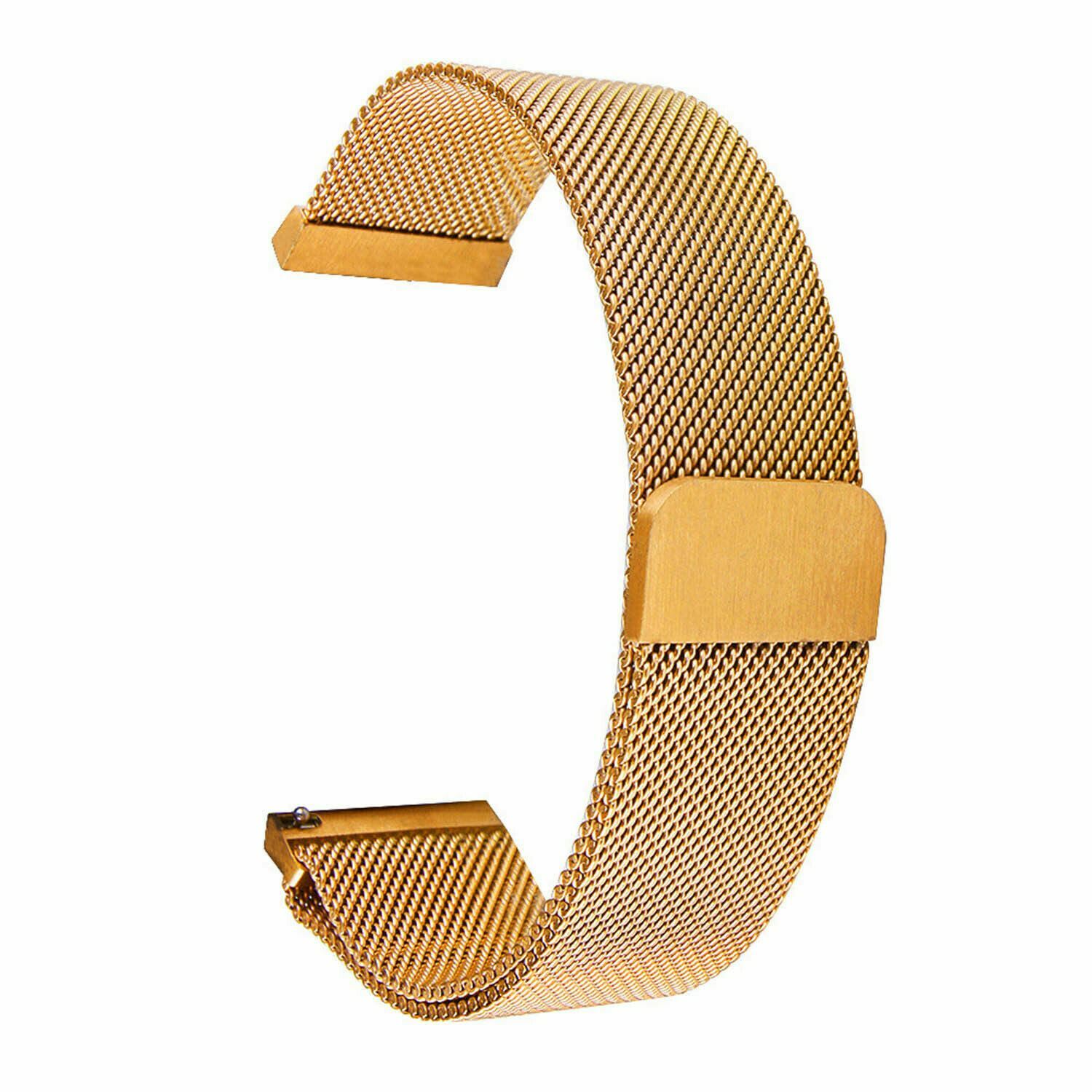 14-24mm Magnetic Clasp Mesh Loop Watch Band Stainless Steel Metal Strap Bracelet