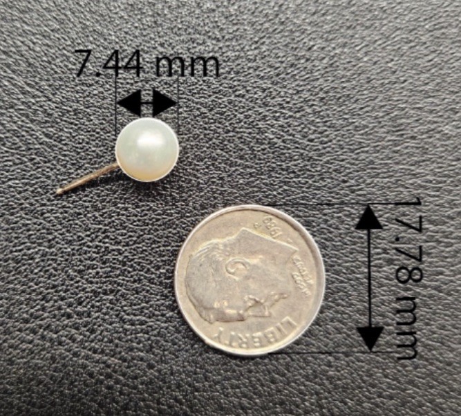 Tiffany & Co. Ziegfeld 7.5mm Pearl Earring Single Replacement Lost Stud 925