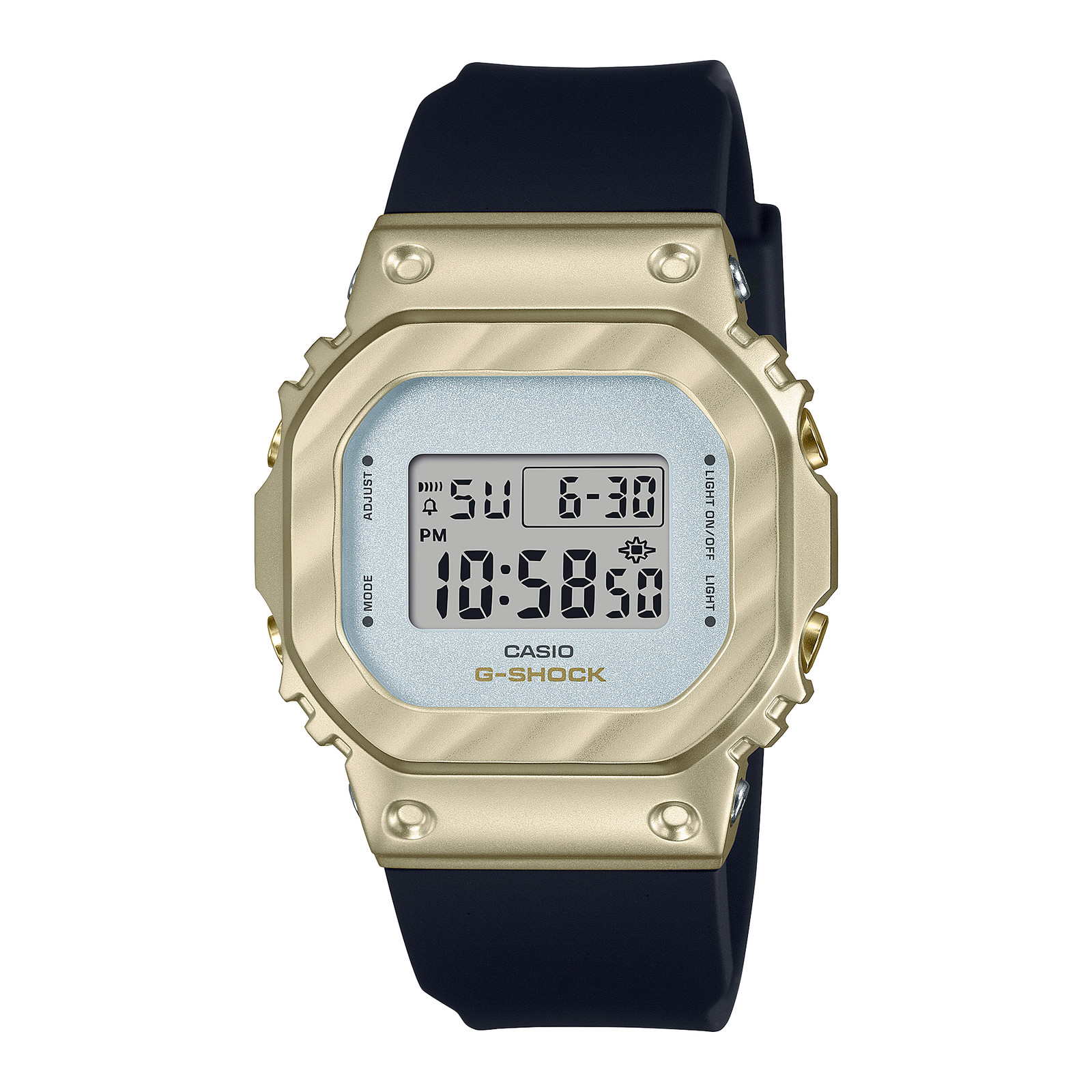 CASIO G-SHOCK GM-S5600BC-1 GOLD IP BEZEL COMPACT DIGITAL WATCH