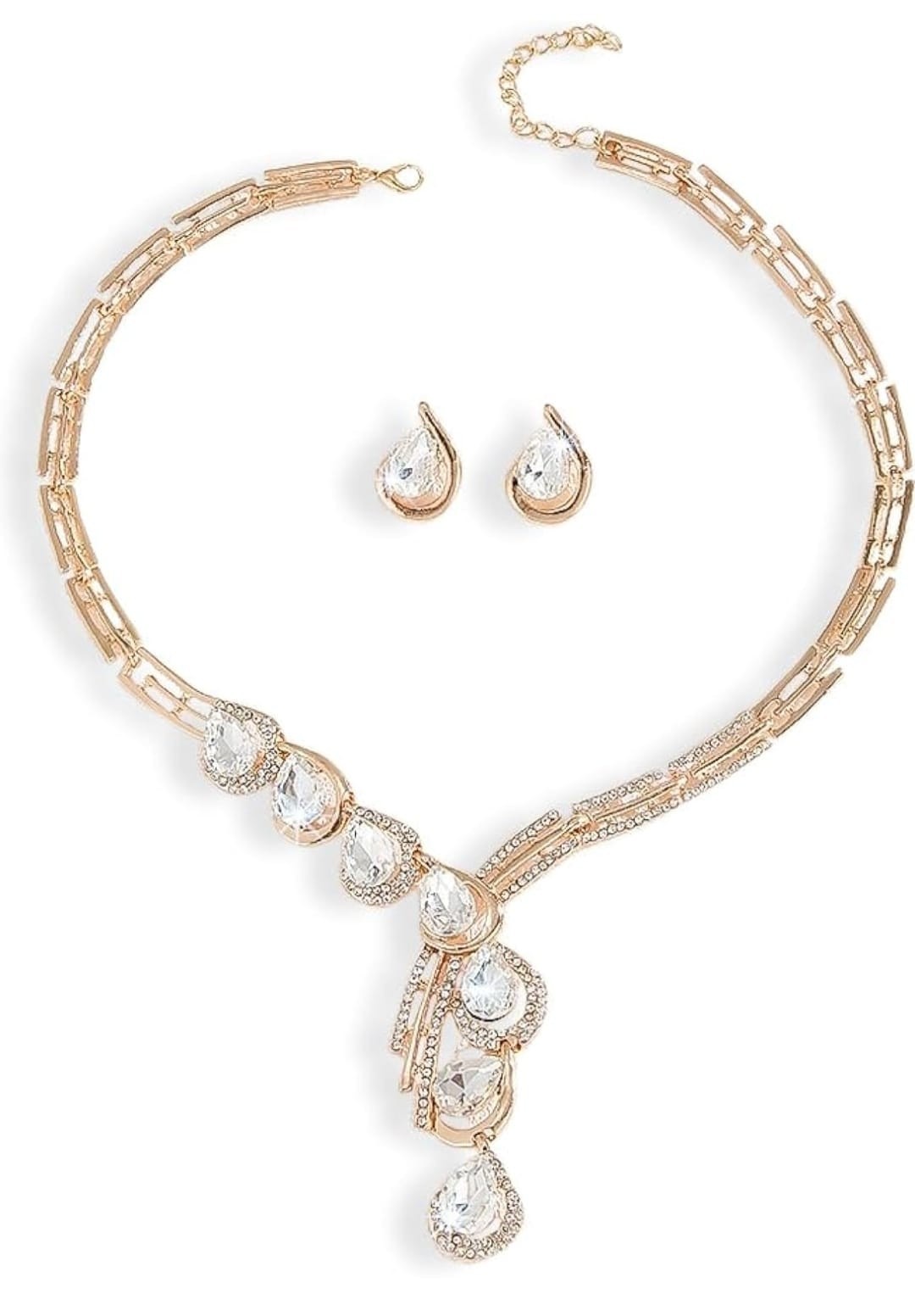 Indian bollywood gold plated necklace jewellery set for women and girls