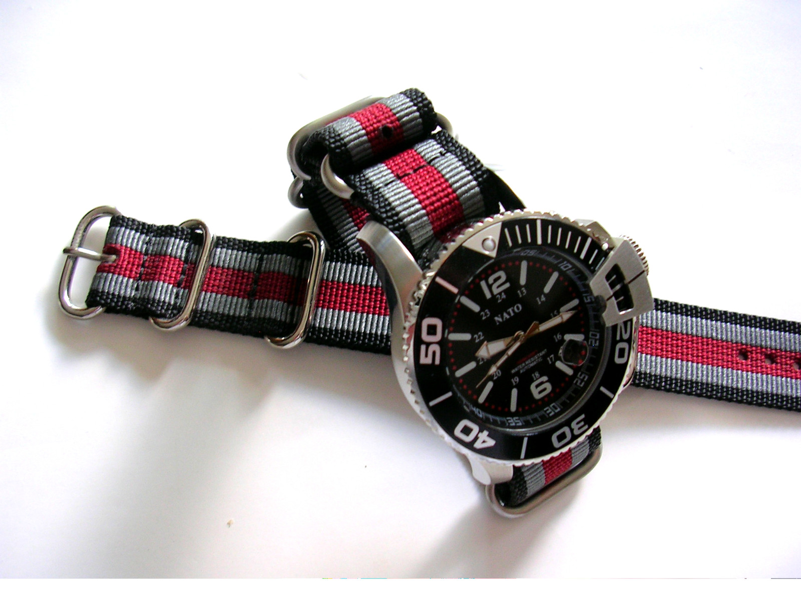 NATO G10 ® UTC HD Ballistic Nylon Military watchband strap Bond stripe IW SUISSE