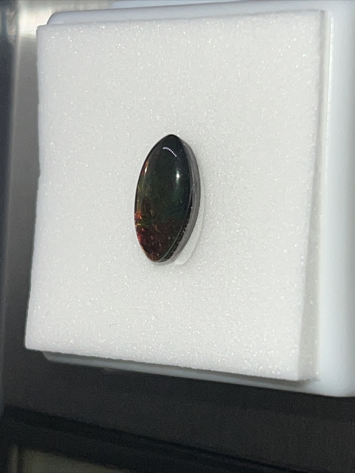 Clearance Estate JTV Ammolite Ammonite Triplet 12 X 6 mm Green Orange Yellow Fl