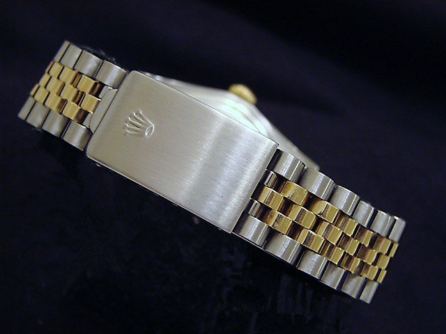Men Rolex 2Tone 18K Yellow Gold/Stainless Steel Datejust Jubilee Champagne 16013