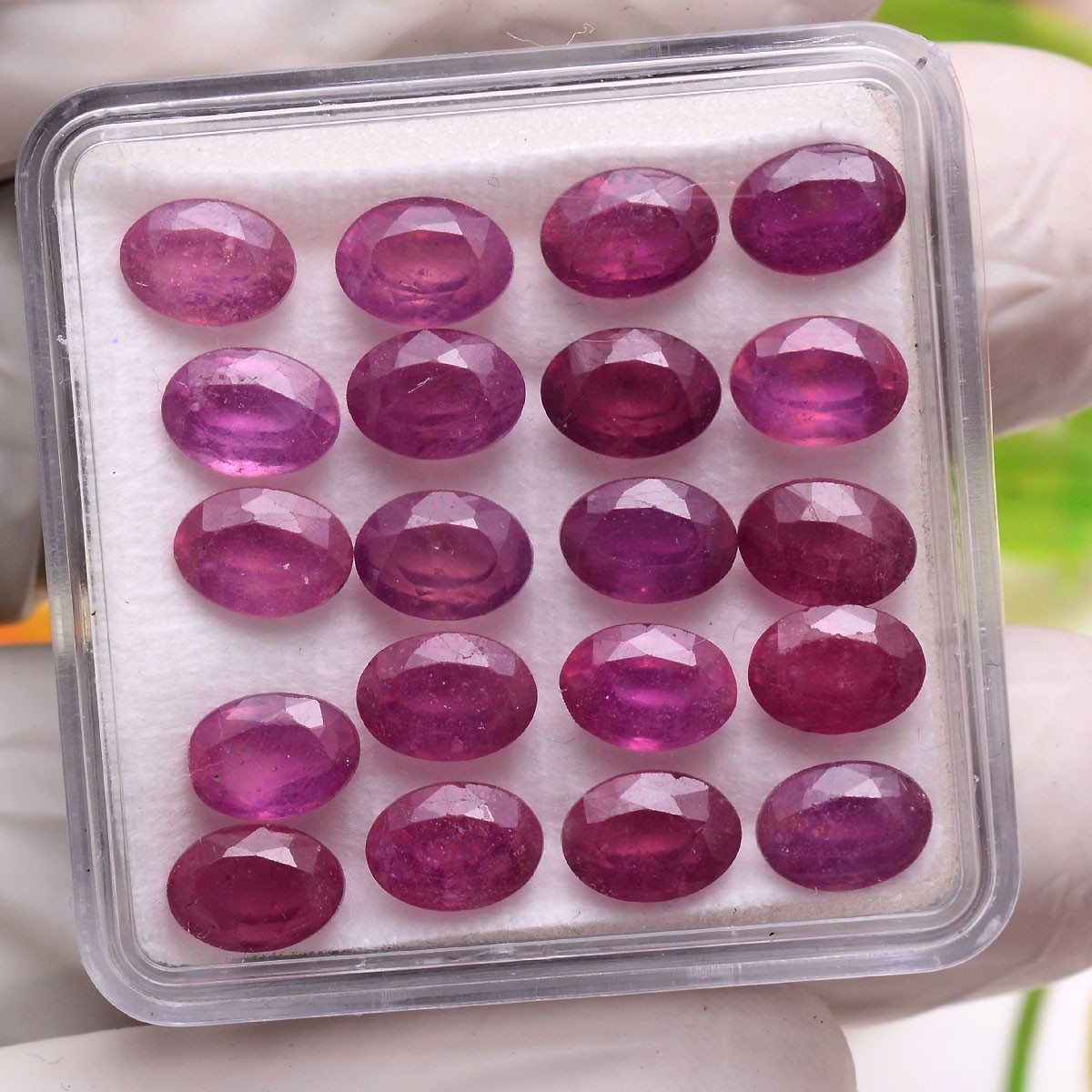 Royal Red~ Lot 10 Pcs Natural Ruby Mozambique 7mmx5mm Oval Cut Loose Gemstones