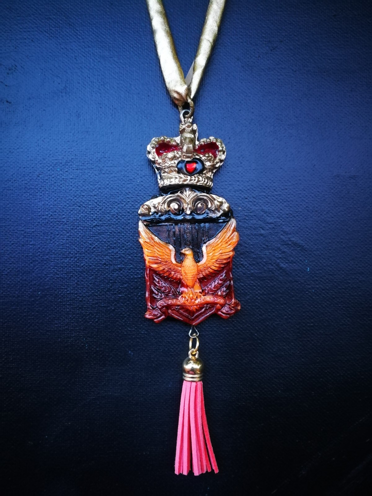 Royal Crown Eagle Pendant Bird Spirit Companion Talisman Necklace Magic Jewelry