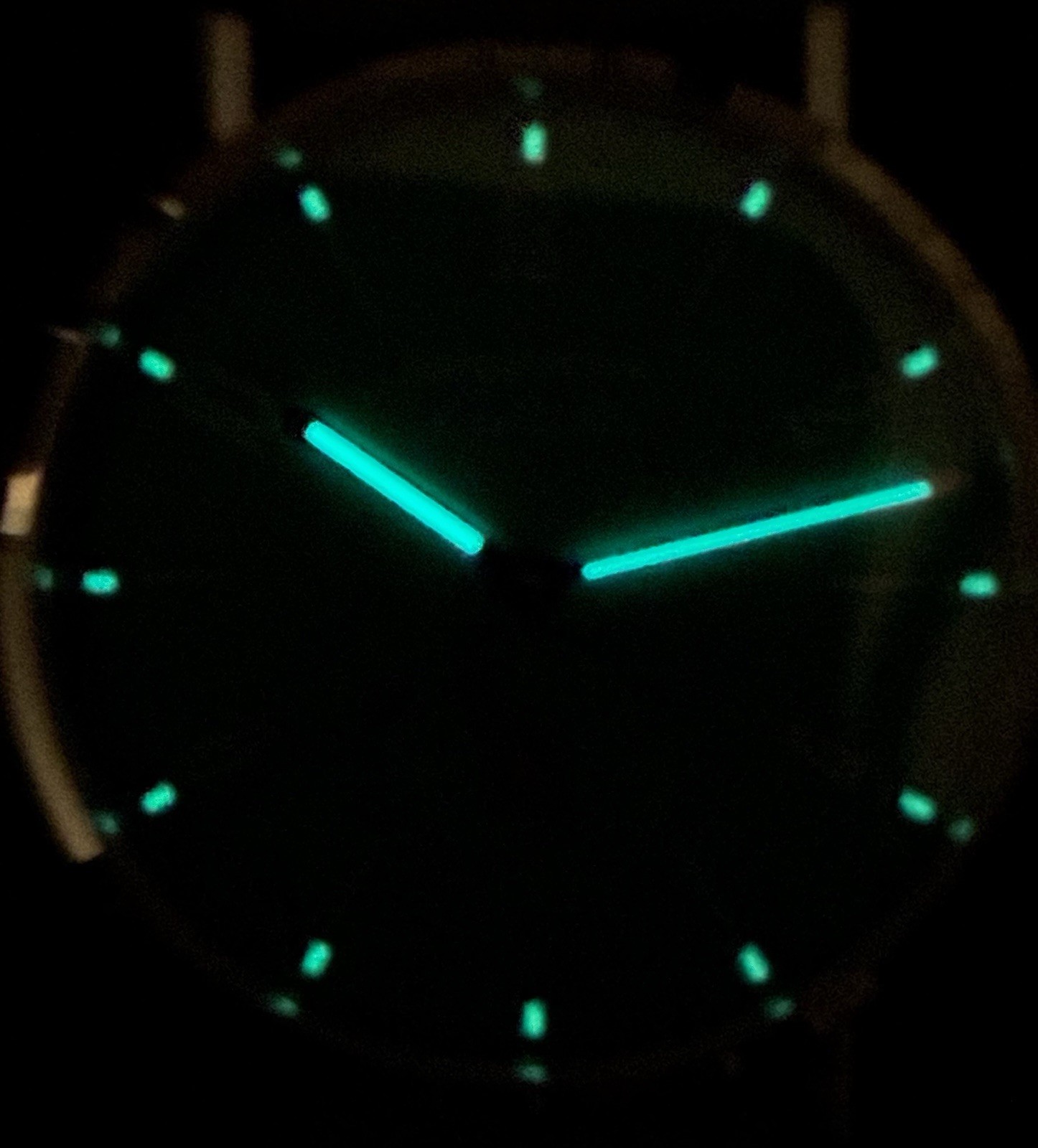 SEESTERN 38MM SMALL SECONDS MINIMALIST BAUHAUS STYLE AUTO SEAGULL LIGHT BLUE NEW