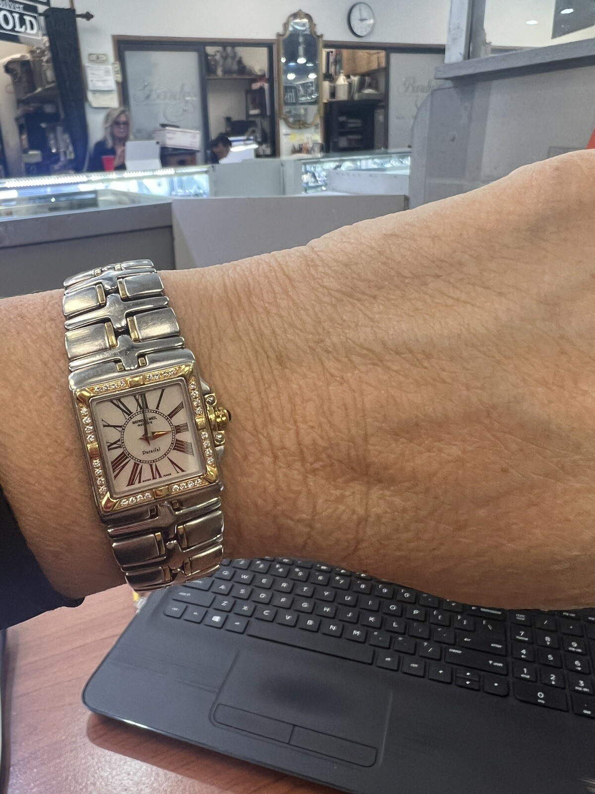 Ladies Raymond Weil Parsifal 18k Yellow Gold And stainless Steel With DIAMONDS
