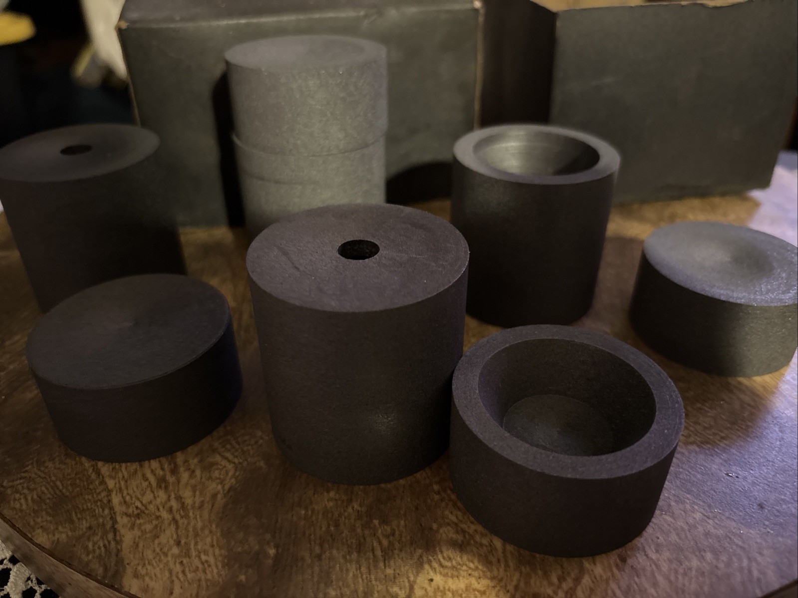 High Purity Graphite Casting Set – 4pc Crucible & Mold Kit for Gold Silver Metal