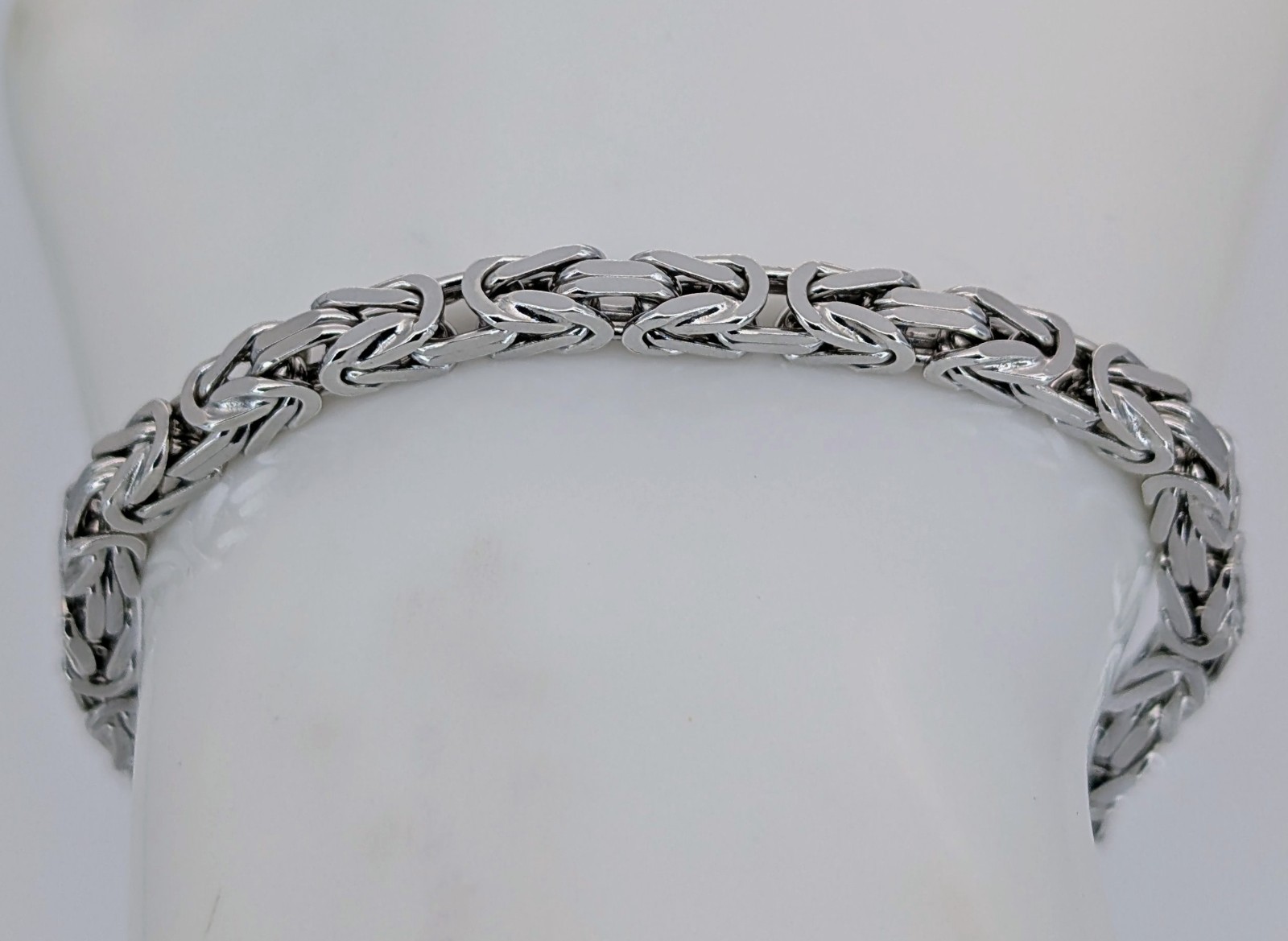 King Bracelet 925 Sterling Silver Chain – 16.75 G – Bracelet 20.50 Cm #1482