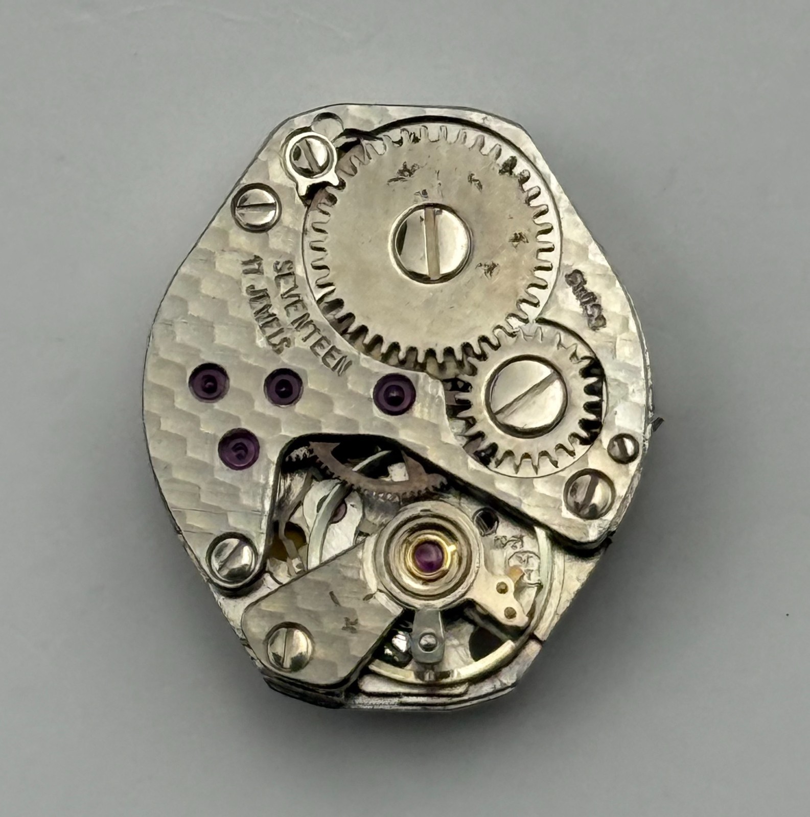 FHF 69-21 Watch Movement Corvette 17Jewels Swiss Manual Wind Parts Repair 15.3mm