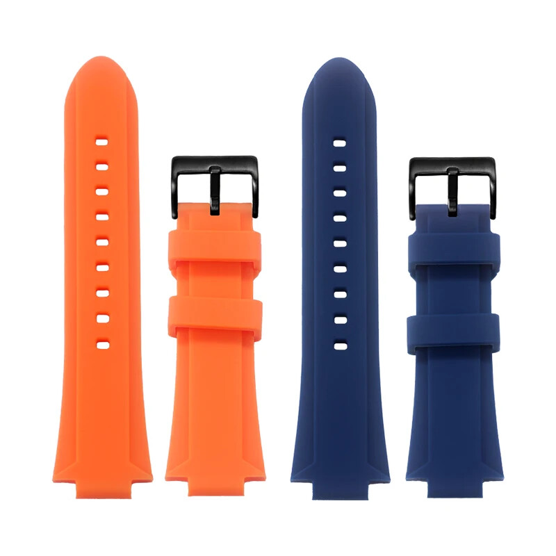 Silicone Watch Strap For Oris Aquis 7790 7654 7730 7740 Pin Buckle 24×11 24x12mm