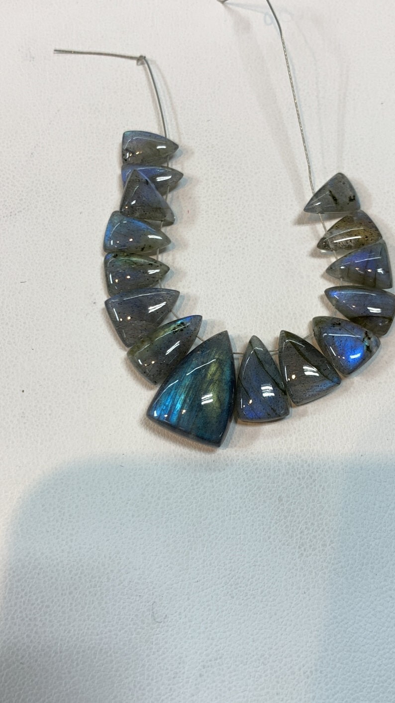 AAAA Labradorite Gemstone, Briolettes Blue Fire Shape Size 6.50×10-12.50×18.50MM