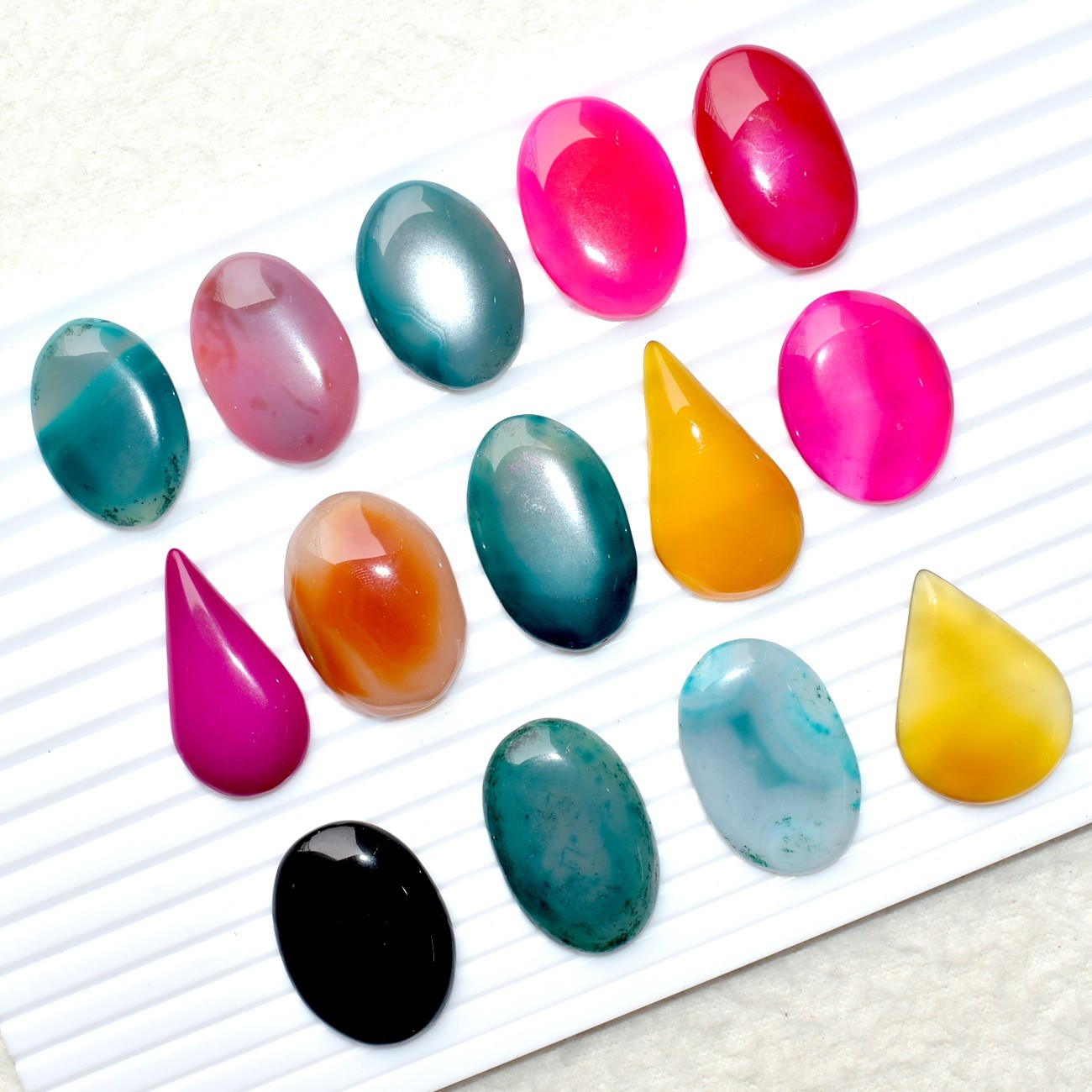 Botswana Agate Mix Shape Cabochon Natural Loose Gemstone 947